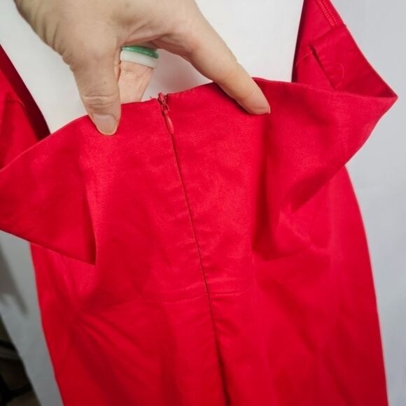 IBTOM Castle 1950s Retro Flare Dress Sz 4XL Red Polka Dot Halter Rockabilly - Picture 7 of 8